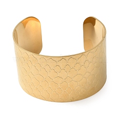 Bracelets manchettes en acier inoxydable chirurgical 316L&nbsp;BJEW-D454-01B-G