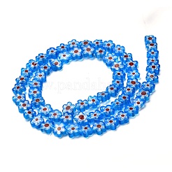 Millefiori a mano fili di perline di vetro&nbsp;LAMP-J035-6mm-17