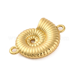 Gestellplattierung Messing Muschelform Verbindungsstück Charms&nbsp;LS-KK-Z070-14G