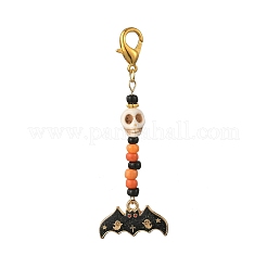 Decoraciones colgantes de esmalte de aleación de tema de halloween&nbsp;HJEW-MZ00286