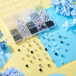 500 Stück 20 Stile Glasperlen-Sets&nbsp;GLAA-TA0002-96