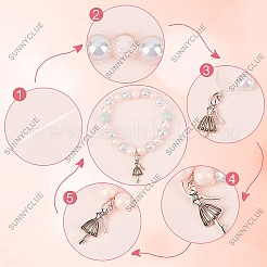 Kit fai da te per realizzare braccialetti a tema balletto&nbsp;DIY-SC0021-20