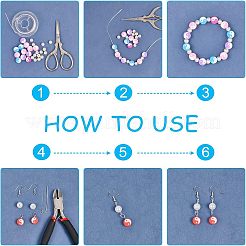 Handgefertigte Polymer Clay Perlen Strang&nbsp;CLAY-NB0001-34