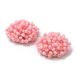 Cabochon con perline di semi di vetro&nbsp;FIND-G058-02B