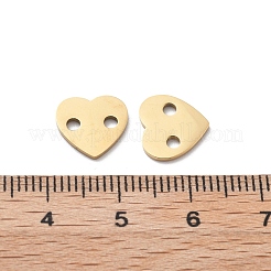 Ciondoli a forma di cuore tagliati al laser in acciaio inossidabile 304&nbsp;STAS-M111-16G-01
