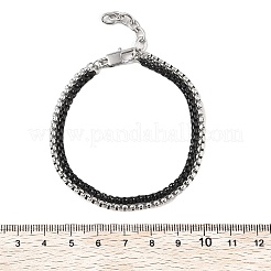 Mehrreihige Panzerkettenarmbänder aus 304er Edelstahl für Männer und Frauen&nbsp;BJEW-Q038-03