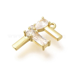 Colgante micropavé cubic zirconia de latón&nbsp;KK-M310-01G-06