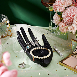 Espositori per gioielli con anello a mano in resina&nbsp;RDIS-WH0006-19