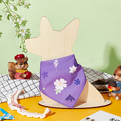 Présentoirs en bois pour bavoirs pour animaux de compagnie&nbsp;ODIS-WH0043-97B