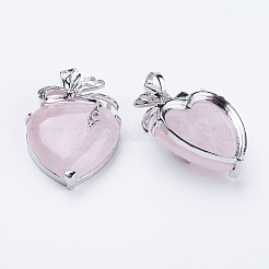 Ciondoli quazo rosa naturale&nbsp;G-E433-B-02P