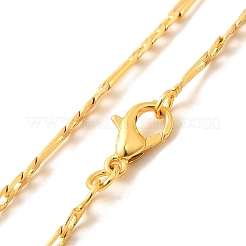 2 mm dicke Figaro-Ketten aus Messing mit Gestellbeschichtung für Damen und Herren&nbsp;MAK-L044-34G