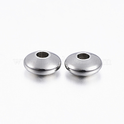 Perles d'espacement en acier inoxydable 201 anti-ternissement&nbsp;X-STAS-H376-50