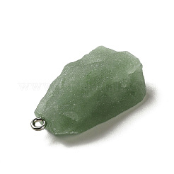 Pendentifs en aventurine verte naturelle brute brute&nbsp;G-A028-01B