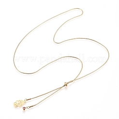 Colliers lariat réglables en acier inoxydable 304&nbsp;NJEW-Z005-03G
