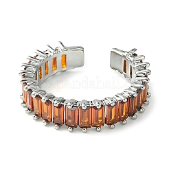 Bague en laiton micro pavée de zircone cubique&nbsp;RJEW-Z033-08P
