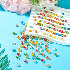 Perles de rocaille en verre et peinture à cuisson Picasso&nbsp;SEED-TA0001-61C