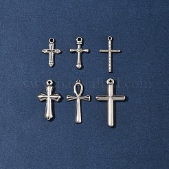 6 pz 6 stili ciondoli in acciaio inossidabile 304&nbsp;STAS-FS0001-64