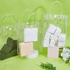 Transparente PVC-Geschenktüten mit Griff&nbsp;CON-WH0088-69