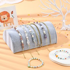 Holzhalbrund Schmuck Armband Displays&nbsp;BDIS-L001-07C