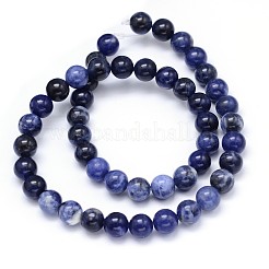 Rotonde sodalite naturale fili di perline&nbsp;X-G-F222-39-12mm