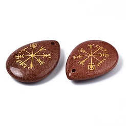 Synthetischen Goldstone-Anhänger&nbsp;G-T122-72J