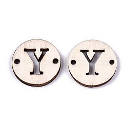 Connecteurs de maillons en bois de peuplier naturel non fini&nbsp;WOOD-S045-140A-01Y