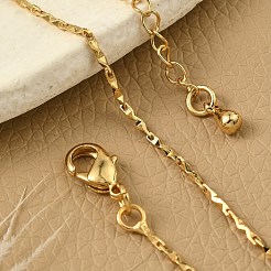 Pulseras de cadena de eslabones de latón para mujer&nbsp;BJEW-G735-06G