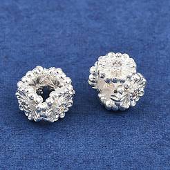 Messing Micro Pave klare Zirkonia Perlen&nbsp;KK-Z162-18S