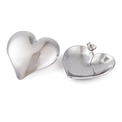 Pendientes de botón de acero inoxidable 304 antideslustre para mujer&nbsp;EJEW-A049-11P