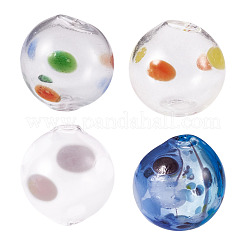 4pcs 4 Farben transparente Glasperlen&nbsp;GLAA-TA0003-98