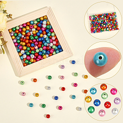 300 pcs peint à la bombe des perles acryliques&nbsp;MACR-PA0001-80