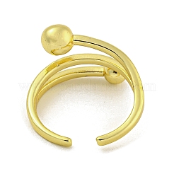 Manschettenringe aus Messing für Damen&nbsp;LS-RJEW-E294-01G-02