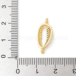 Ciondoli connettore in ottone micro pavé di zirconi cubici&nbsp;KK-U053-05G
