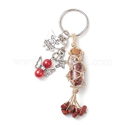 7 stücke 7 stile edelstein wünschen flasche schlüsselanhänger&nbsp;KEYC-JKC00749
