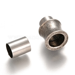 Fermoirs magnétiques en acier inoxydable 304 avec emembouts collées&nbsp;STAS-P182-18AS
