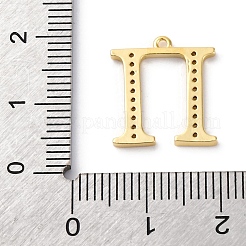 Pendentif en zircone cubique micro pavé de laiton placage en rack&nbsp;KK-H449-76G-23