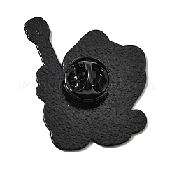 Épingles en émail pour chat musicien&nbsp;JEWB-K037-01D-EB
