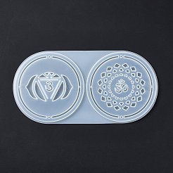 Meditations-Yoga-Anhänger Cup Mat Silikonformen&nbsp;LS-DIY-B056-02A