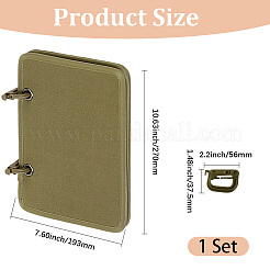 4 Stück rechteckiges Samt-Binder-Abzeichen-Armband-Patch-Displaybrett&nbsp;DIY-WH20062-165B