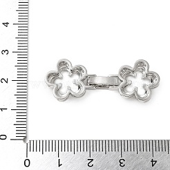 Messing Micro Pave klare Zirkonia Falte über Verschlüsse&nbsp;KK-P290-20P