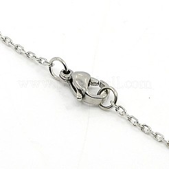Collane a catena in acciaio inossidabile 304 anti-ossidazione&nbsp;NJEW-H433-1mm-03P