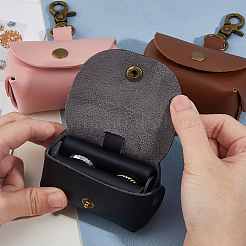 Geschenkboxen zur Ringaufbewahrung aus PU-Leder mit Eisenringen und Verschlüssen&nbsp;AJEW-WH0348-484B