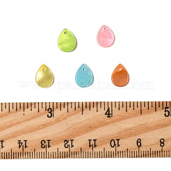 56 Stück 5 Farben Spray bemalt natürliche Süßwasser Muschel Tropfen Charms&nbsp;SHEL-FS0001-12