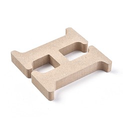 Lettera fette di legno non finite&nbsp;DIY-WH0162-62H