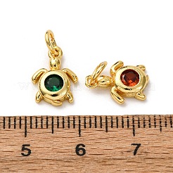 Pendenti in ottone con zirconi cubici&nbsp;ZIRC-I368-01G
