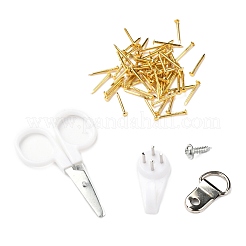 Ensembles de kit d'art de chaîne de bricolage à motif de feuille d'érable&nbsp;DIY-F070-12