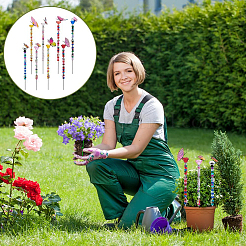 Kit de piquets de jardin en perles à faire soi-même&nbsp;DIY-OC0015-63