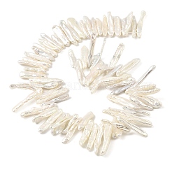 Fili di perle di perline keshi barocche naturali&nbsp;PEAR-B004-02A-02A