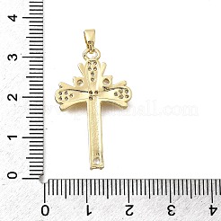 Ottone micro spianare pendenti zirconi&nbsp;KK-P336-08G