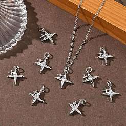 Pendentifs en laiton Shegrace pavés de zirconiums cubiques transparents&nbsp;XGRQ4G195-687P